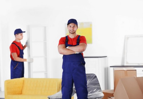Removal van loaded for a home or office move near Uxbridge