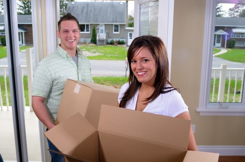 Professional packing supplies and organised boxes for a Uxbridge home move