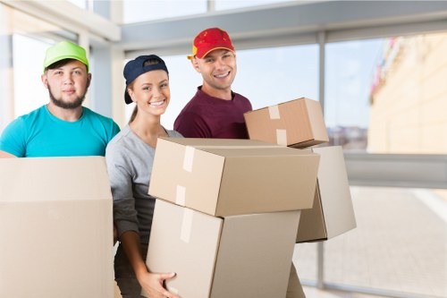 Careful loading process for a Uxbridge man and van service