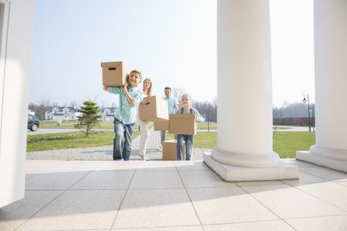 Removal team planning a home move in Uxbridge near residential streets