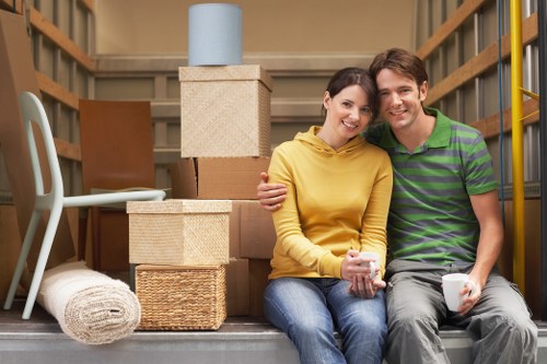 Packing and loading household items for an Uxbridge relocation