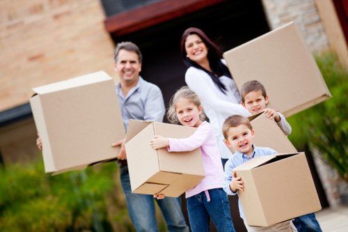 Local moving van serving Uxbridge residential streets