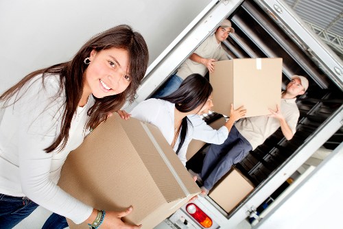Local van loading furniture for a collection in Uxbridge