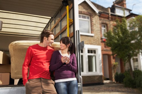 Careful furniture collection from a flat or house in Uxbridge with access challenges